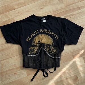 iamkoko.la Reworked Vintage Black Sabbath Corset
